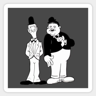 Laurel and Hardy Sticker